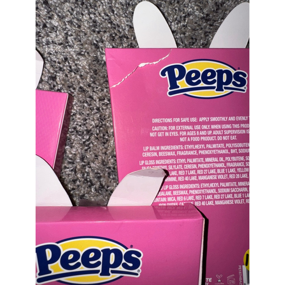 5 packs of Kids Peeps Lip Balm 6 Pack Set Pink/Yellow One Size - Picture 4 of 5